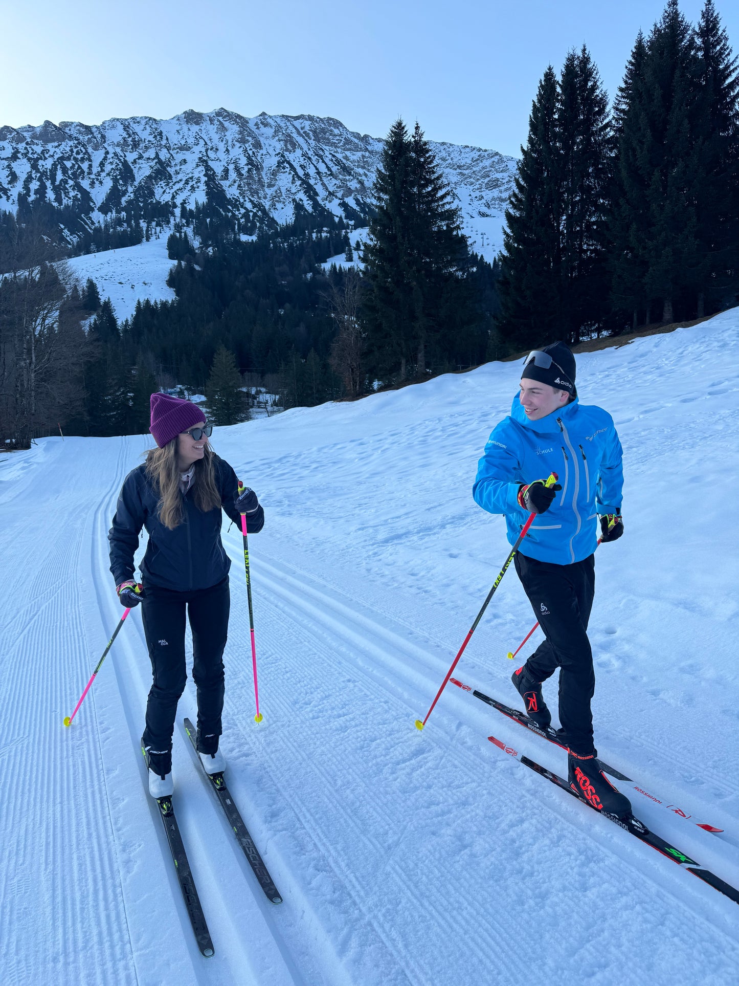Private cross-country skiing lessons (classic)