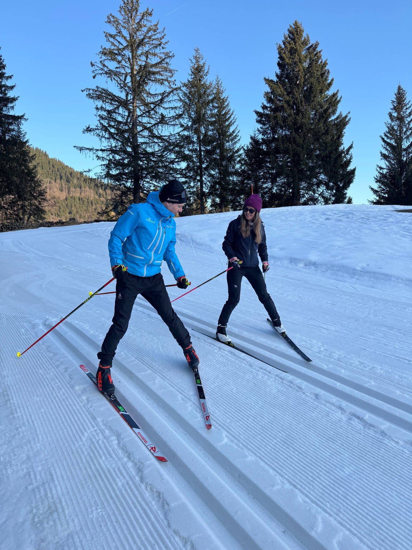 Private cross-country skiing lessons (classic)
