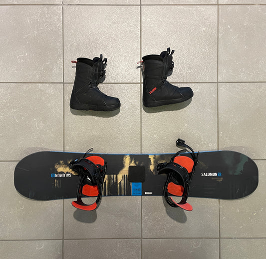 Snowboard rental set